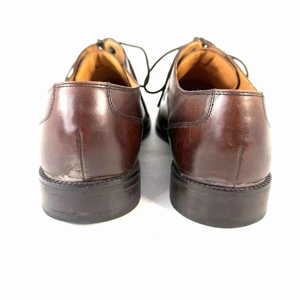 Cole Haan Eaton C07138 Apron Lace Up Oxfords Moc Toe Brown shoes Men's 10.5 M